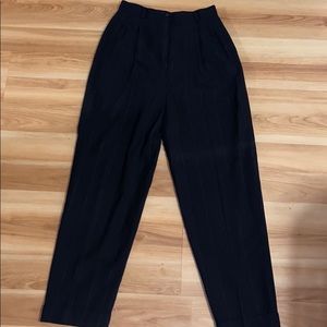 High Waisted Pin Striped Slacks
